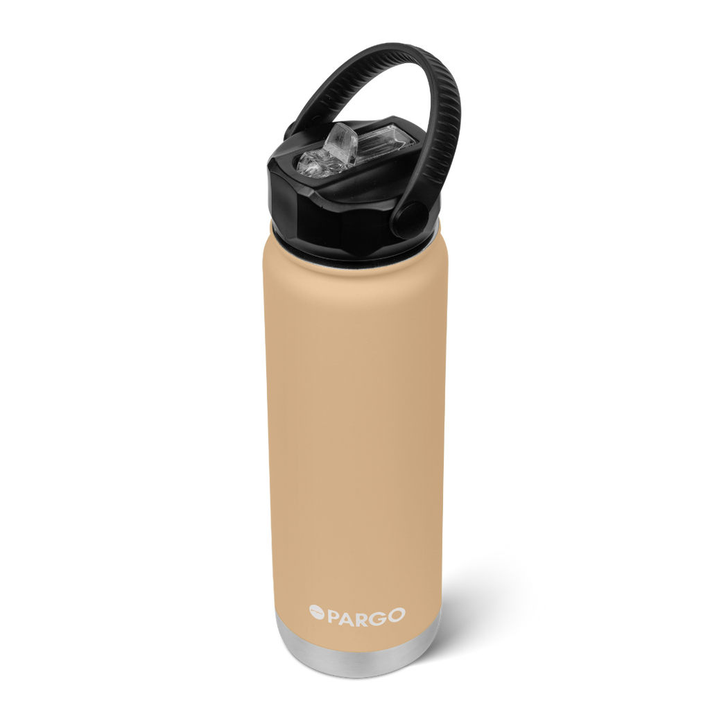 Tide & Co X Project Pargo Insulated Bottle w/ Straw Lid 750mL - Desert Sand