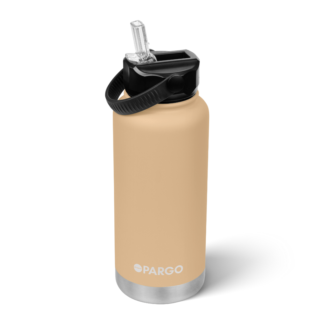 Tide & Co X Project Pargo Insulated Bottle w/ Straw Lid 950mL - Desert Sand