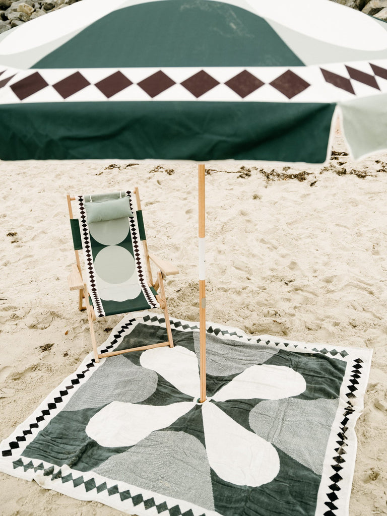 The Beach Blanket - Green Diamond