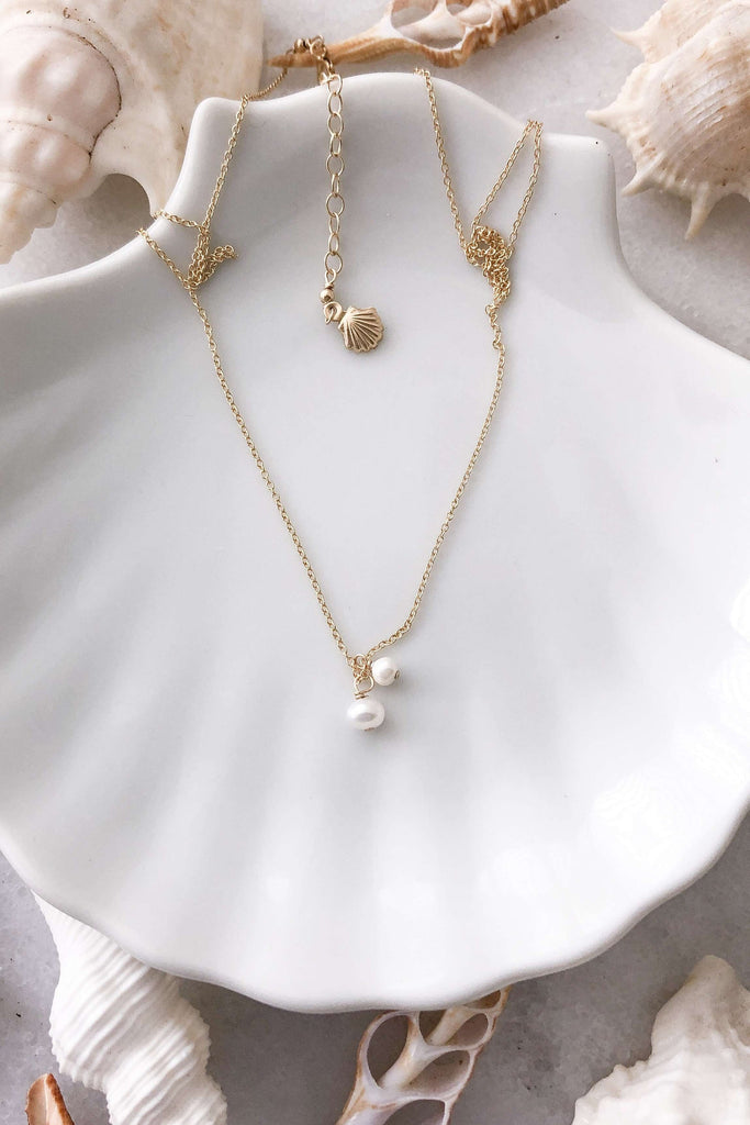Two Pearl Necklace - Gold Fill