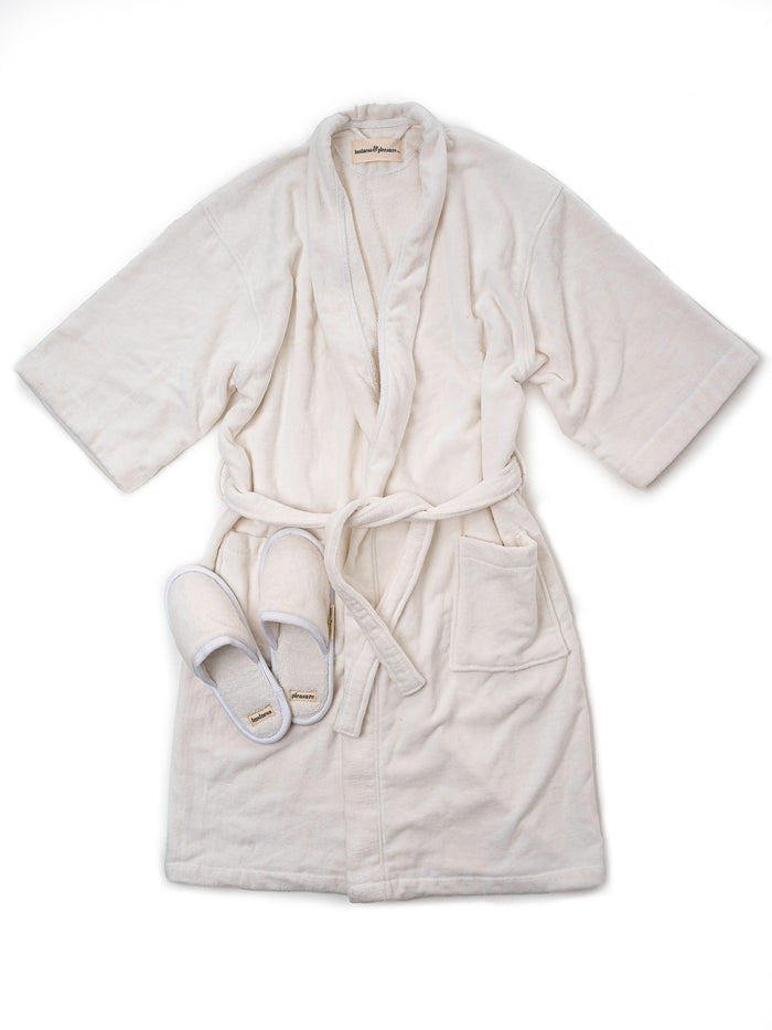 Mens dressing gown and slipper online set