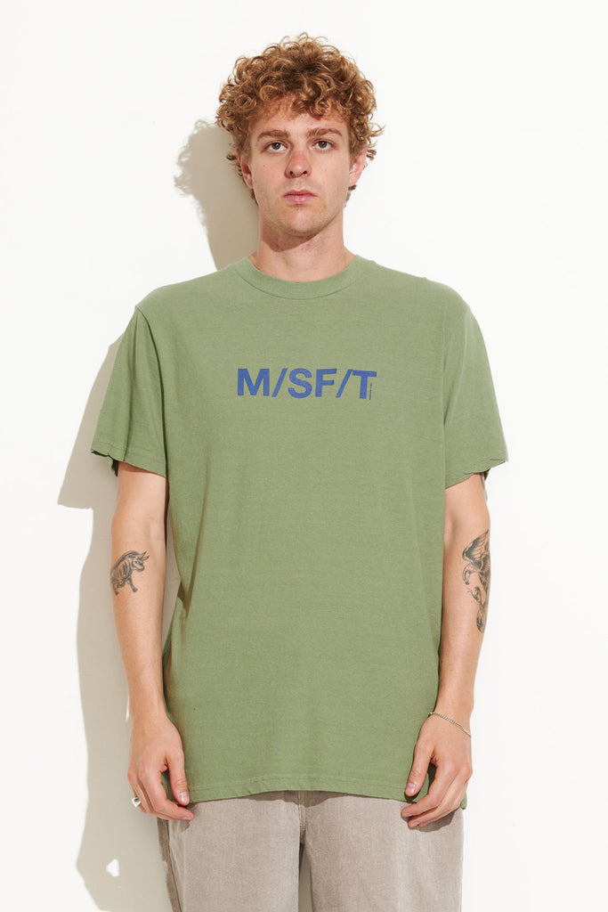 SUPERCORPORATE 50/50 SS TEE - PIGMENT ARMY GREEN