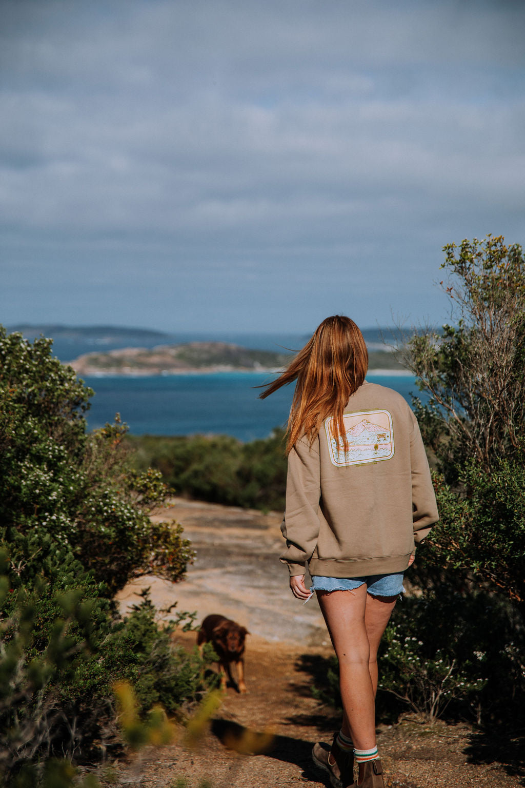 Cape Le Grand Oversize Crew - Sand