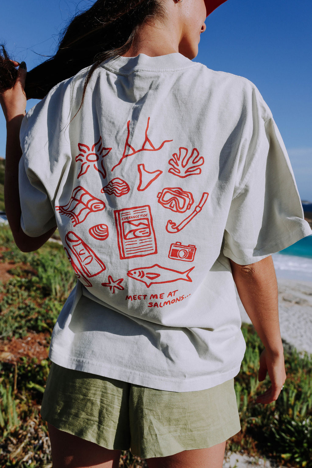 Meet Me At Salmons Unisex Tee - Sand Dune