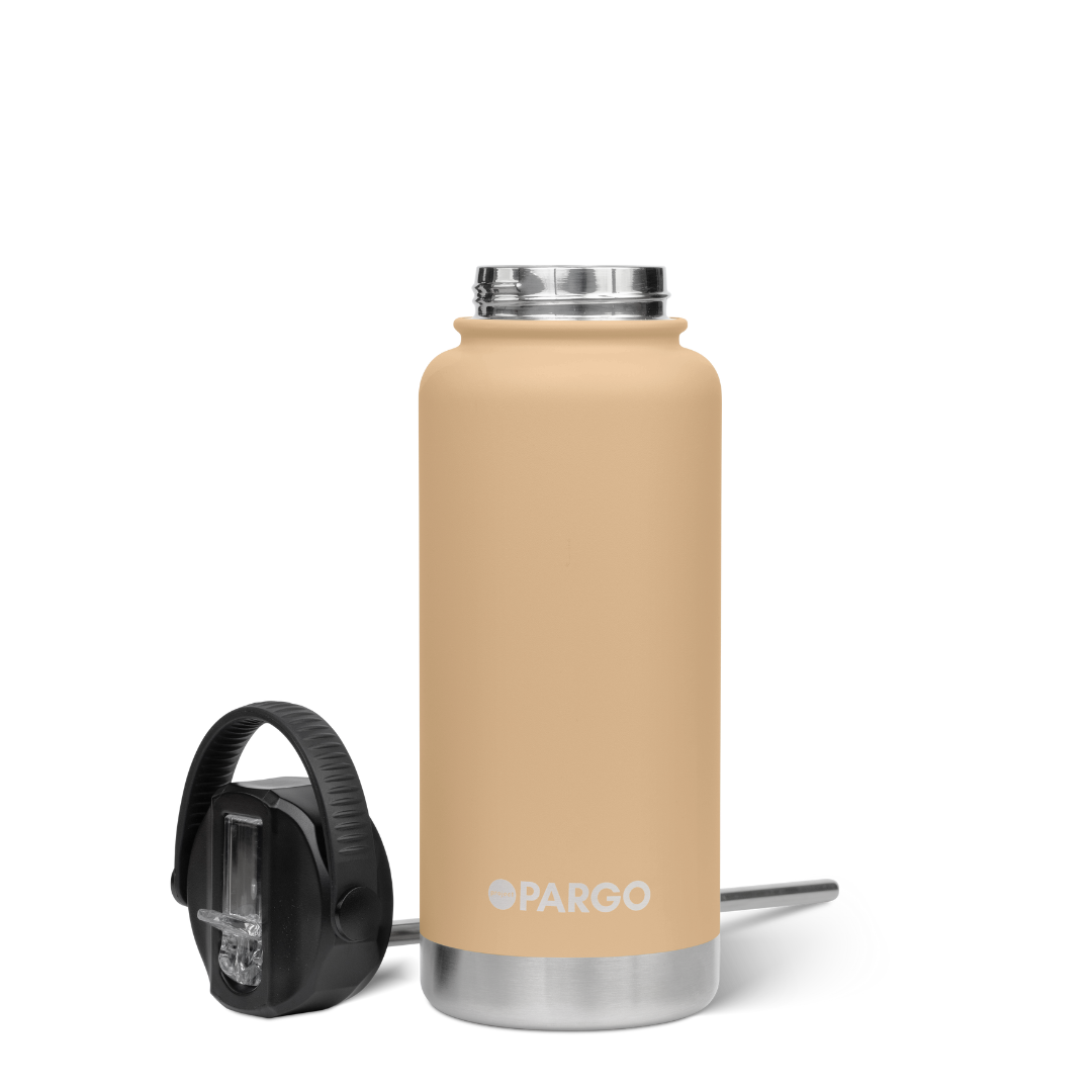 Tide & Co X Project Pargo Insulated Bottle w/ Straw Lid 950mL - Desert Sand