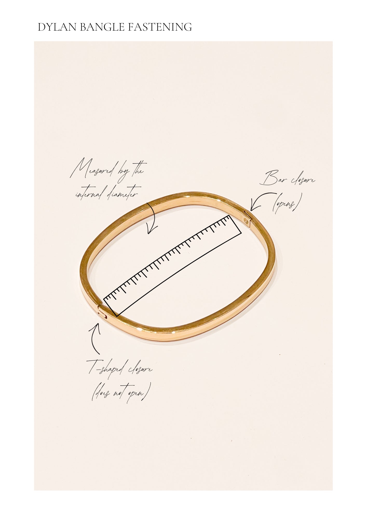 Dylan Bangle - Gold / Celestial Clear