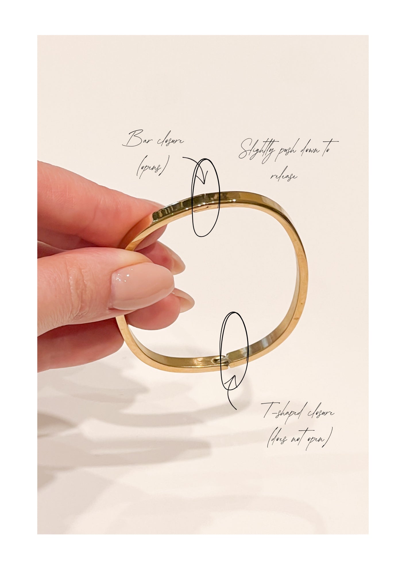 Dylan Bangle - Gold / Celestial Clear