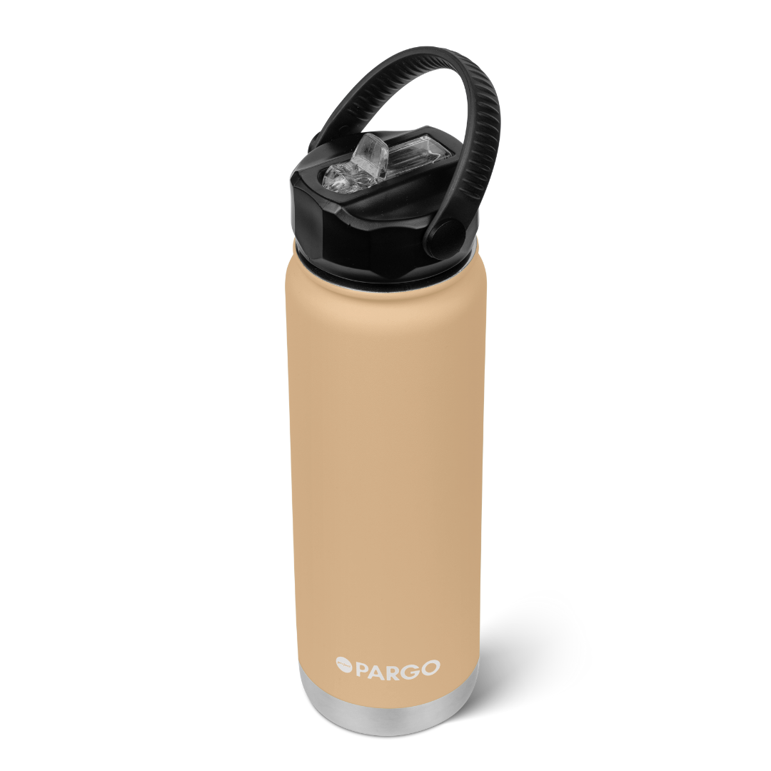 Tide & Co X Project Pargo Insulated Bottle w/ Straw Lid 750mL - Desert Sand