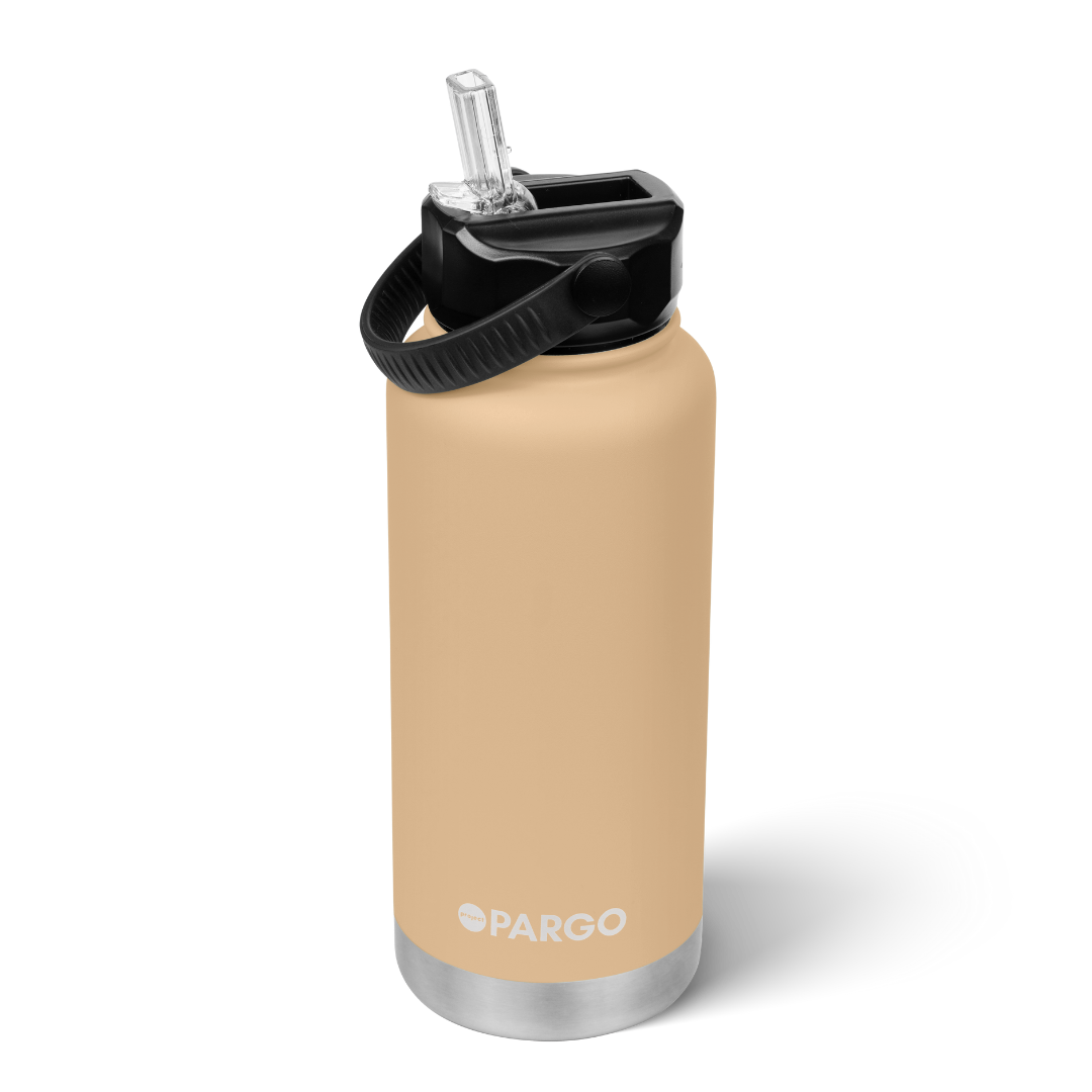 Tide & Co X Project Pargo Insulated Bottle w/ Straw Lid 950mL - Desert Sand