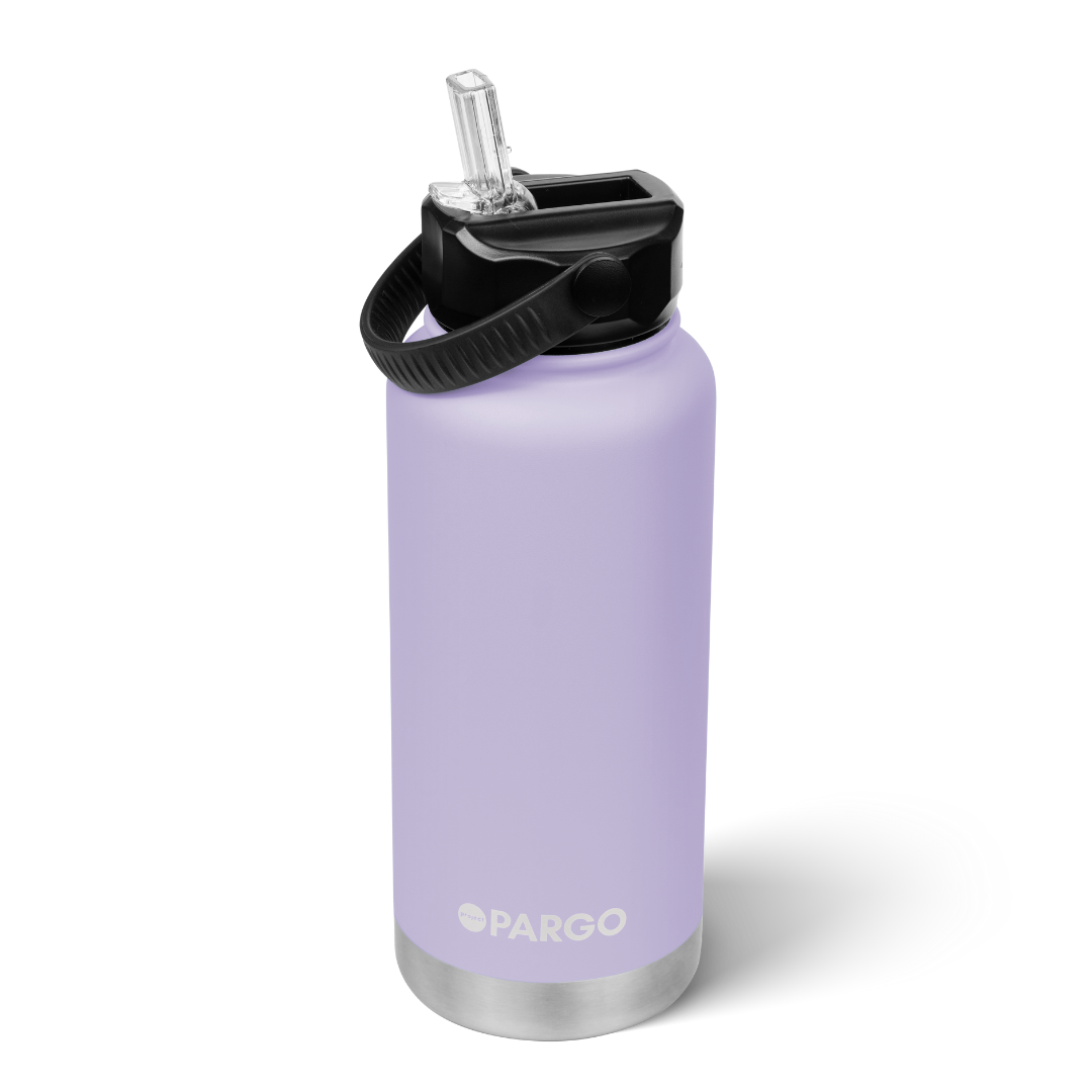 Tide & Co X Project Pargo Insulated Bottle w/ Straw Lid 950mL - Love Lilac