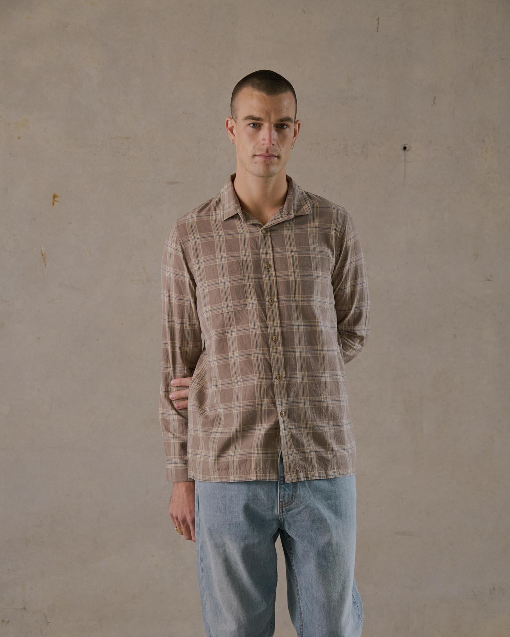 Light Check Shirt - Grey Multi