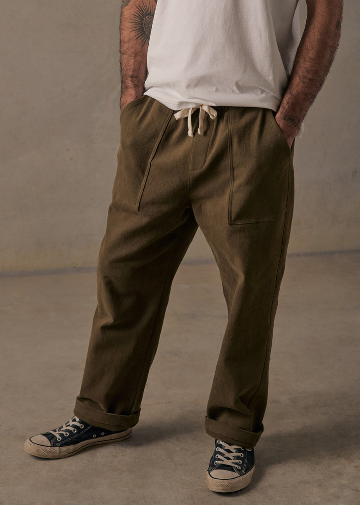 Brushed Twill Pant - Earth