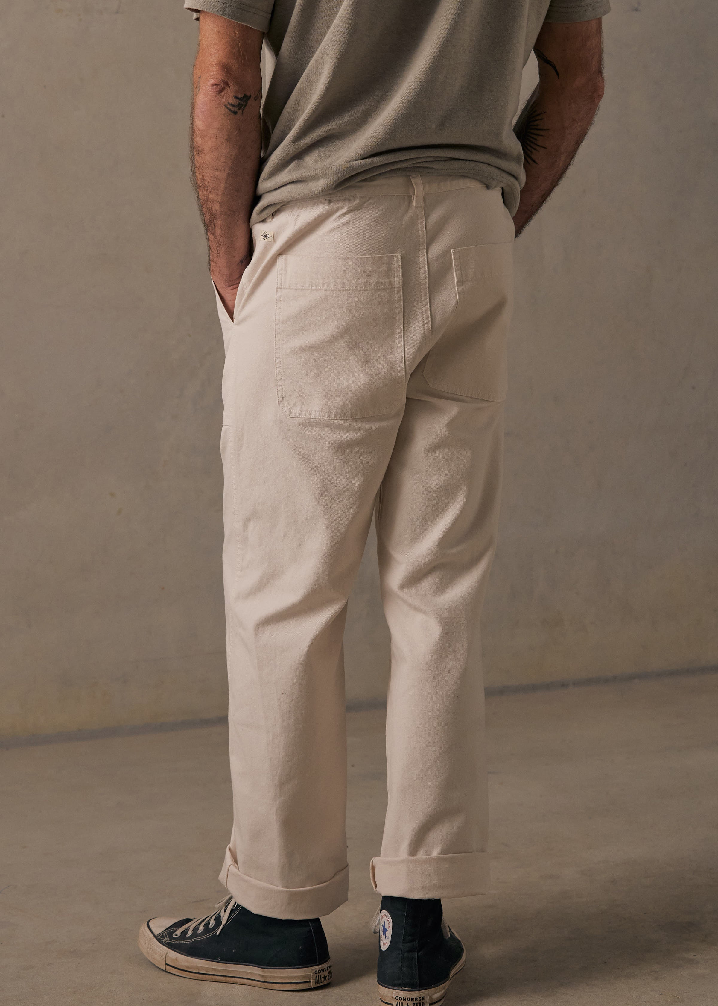 Canvas Pants - Porcelain