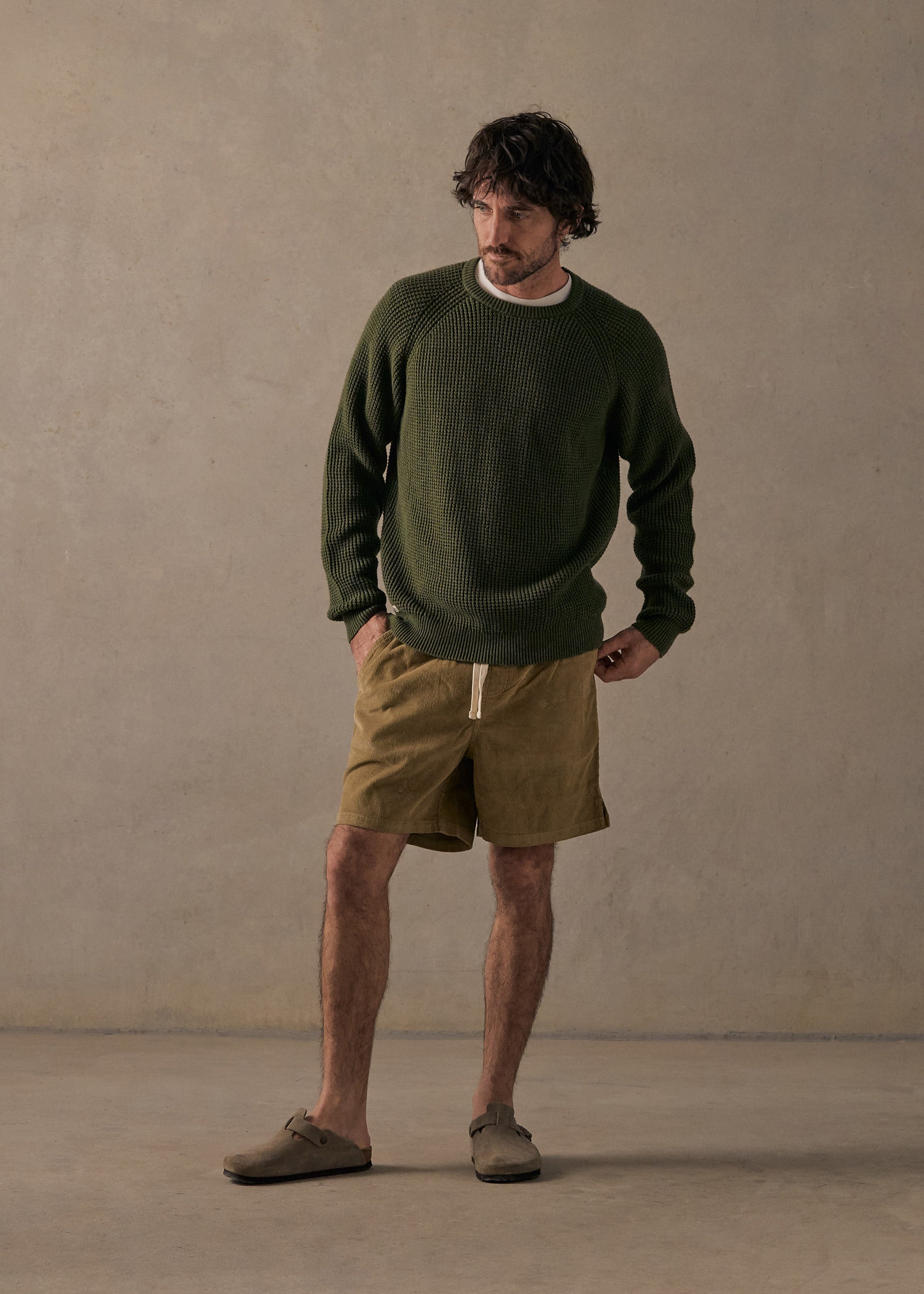 Cotton Cashmere Knit - Ash Green