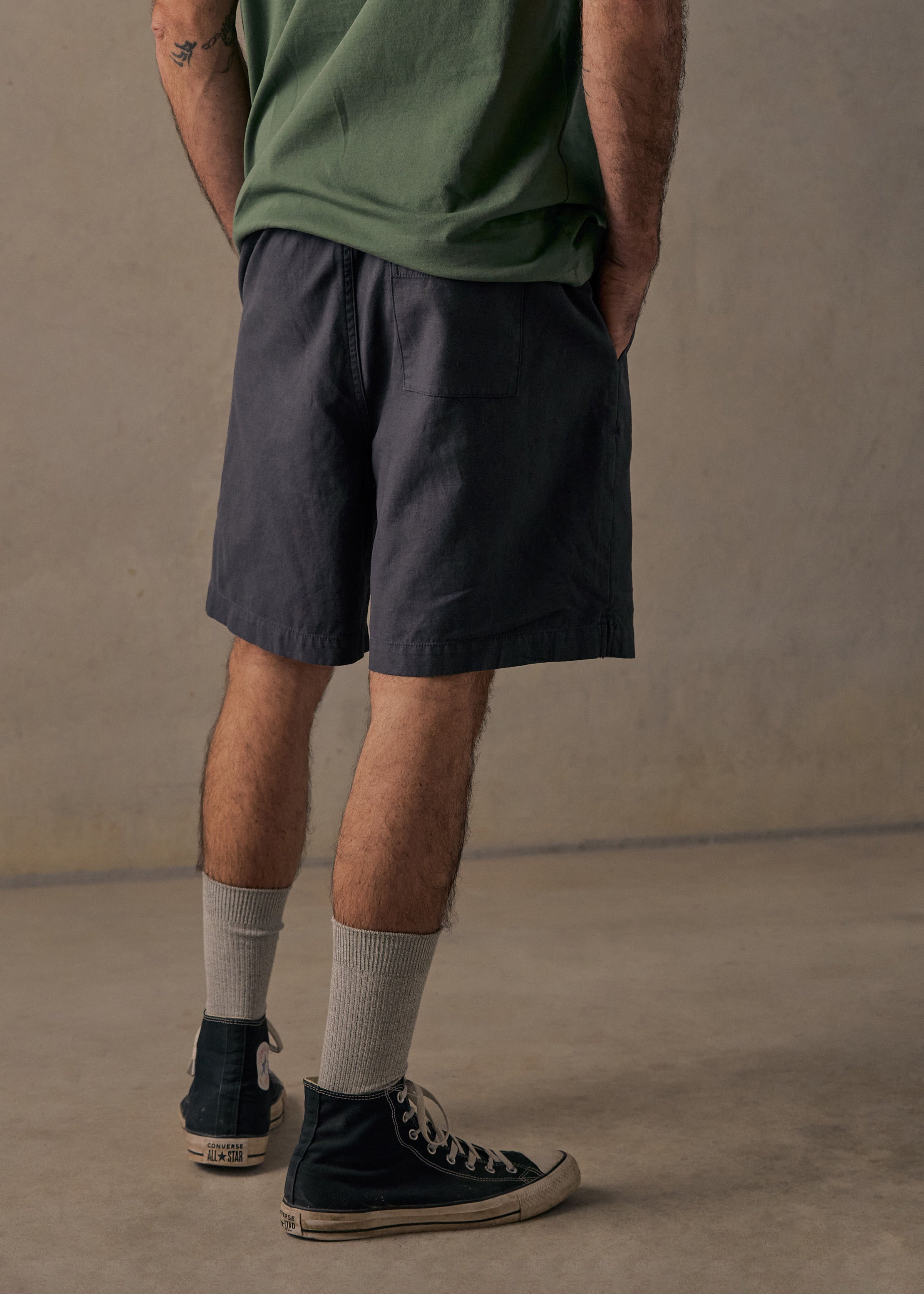 Hemp Blend Walkshorts - Ink