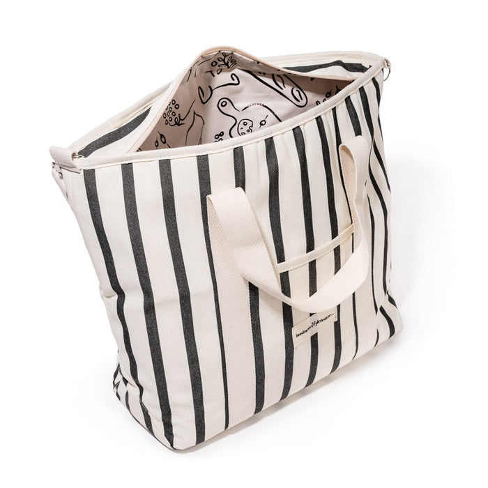 The Cooler Tote Bag - Monaco Black Stripe