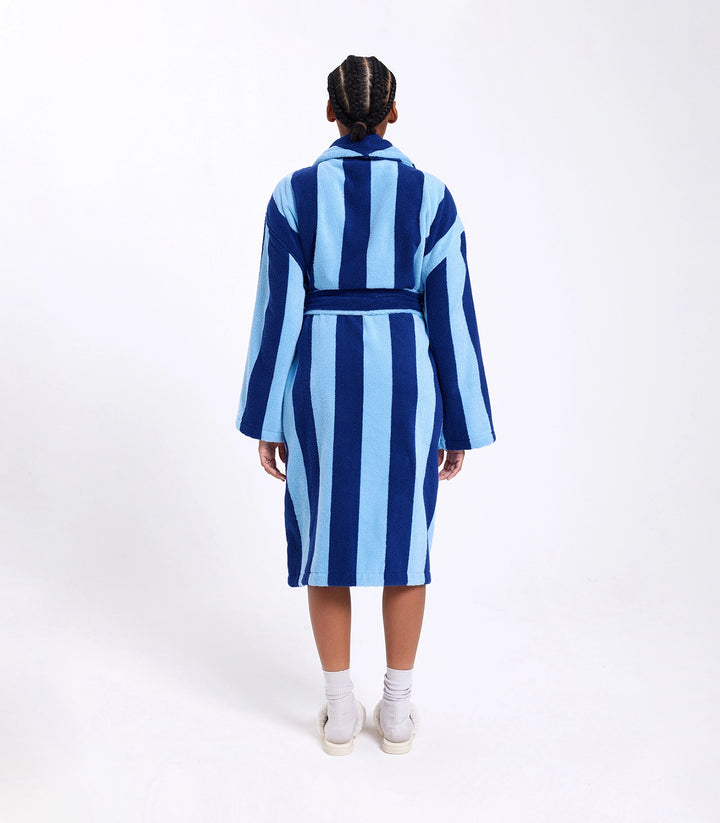 Robe - Blueberry Stripes