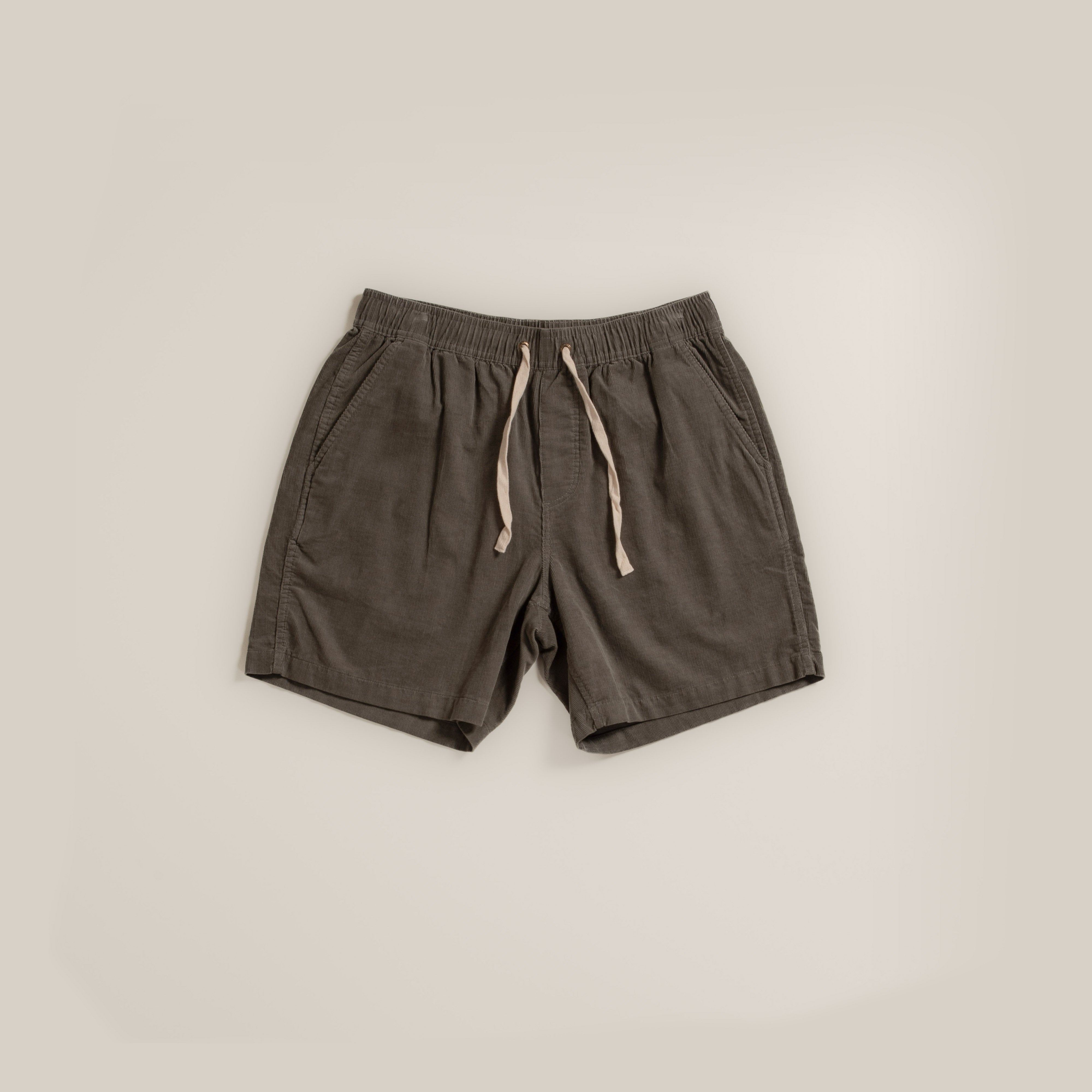 Cord Shorts - Grey