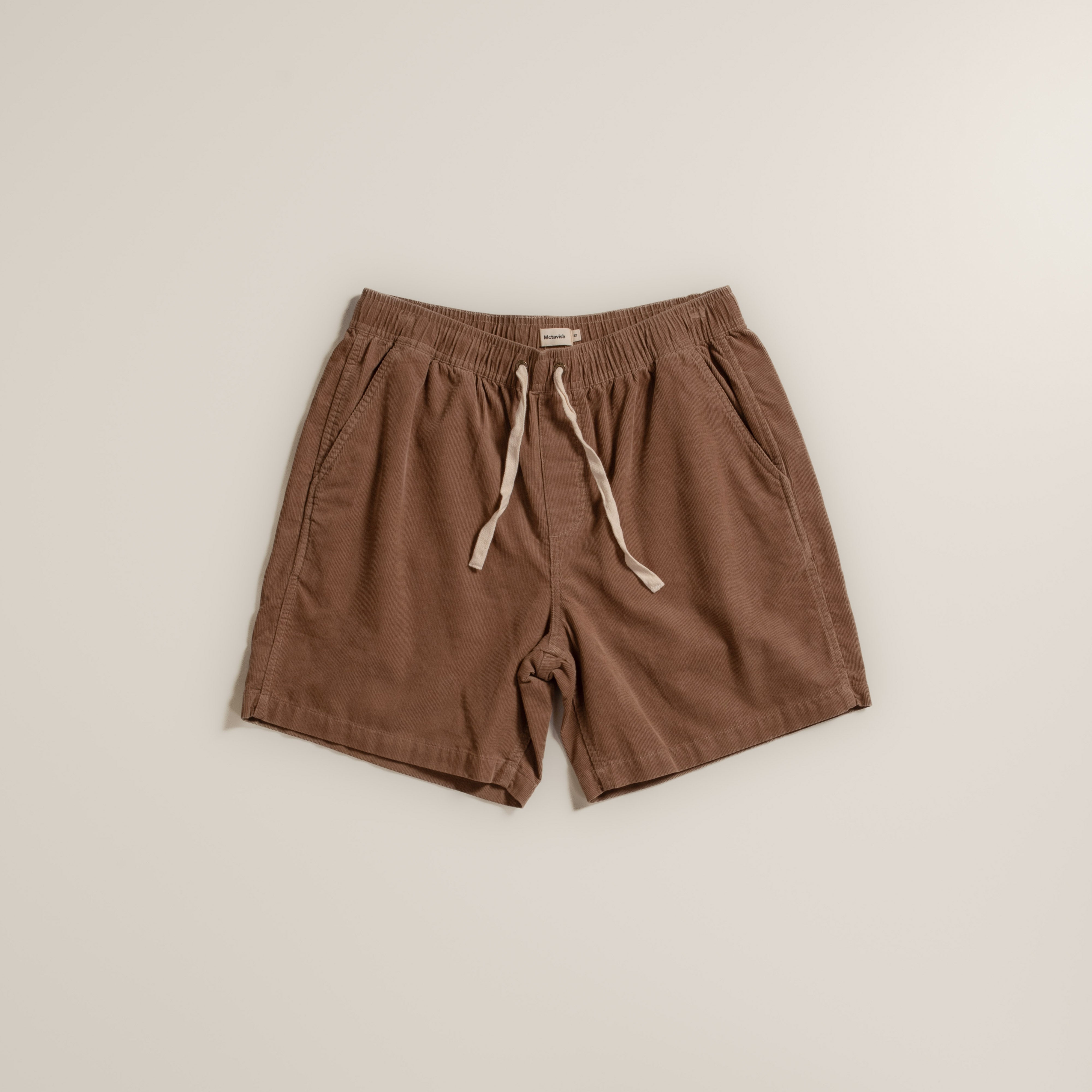 Cord Shorts - Dark Tan