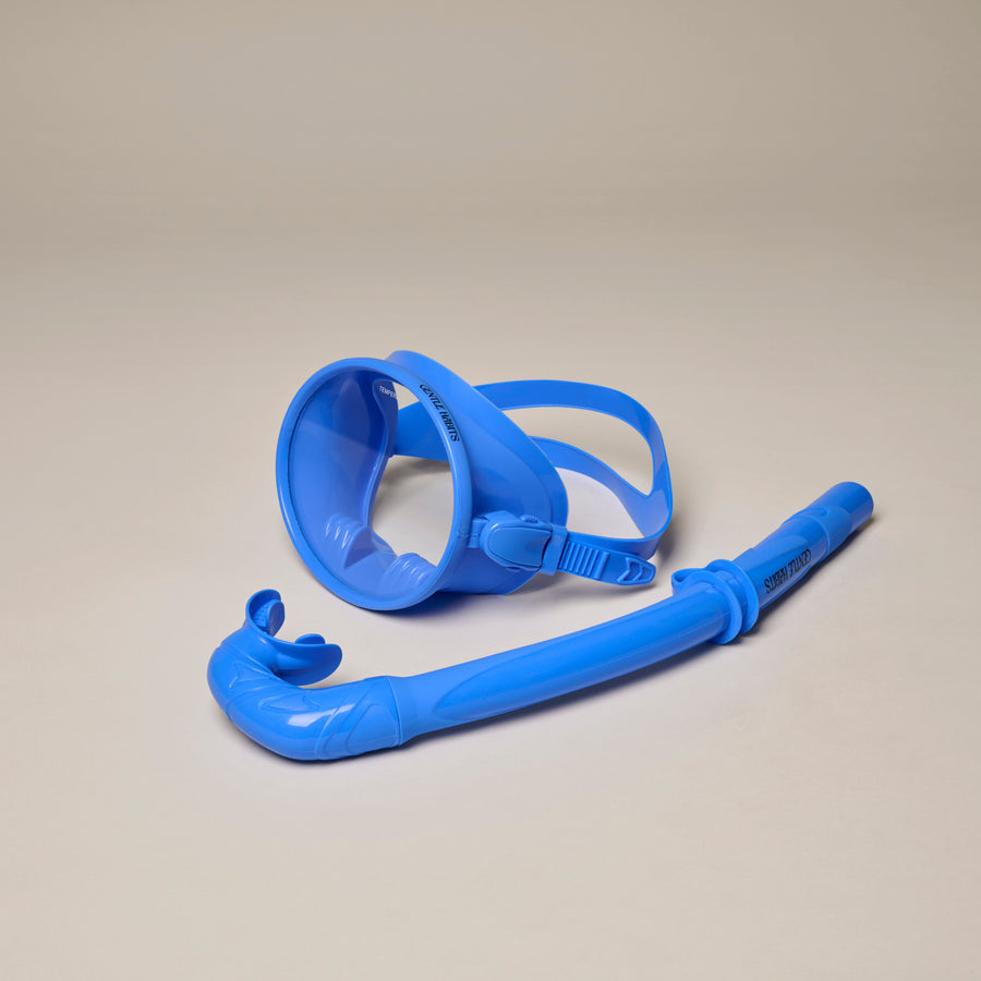 Dive Mask and Snorkel Set - Immersion Blue