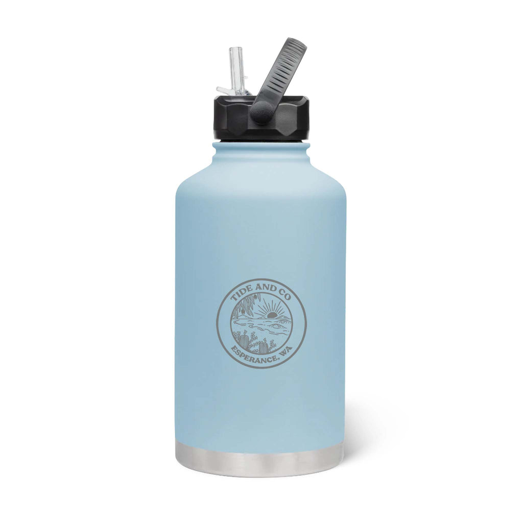 Tide & Co x Project Pargo Insulated Growler w/ Straw Lid 1890mL - Bay Blue