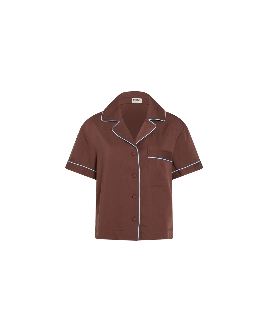 Short Sleeve Sleep Shirt - Iced Chocolate