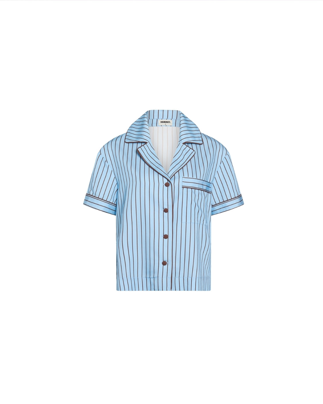 Short Sleeve Sleep Shirt - Iced Chocolate Stripes