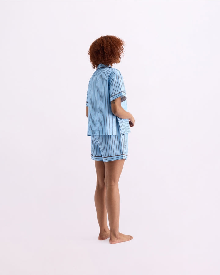 Sleep Short - Iced Chocolate Stripes