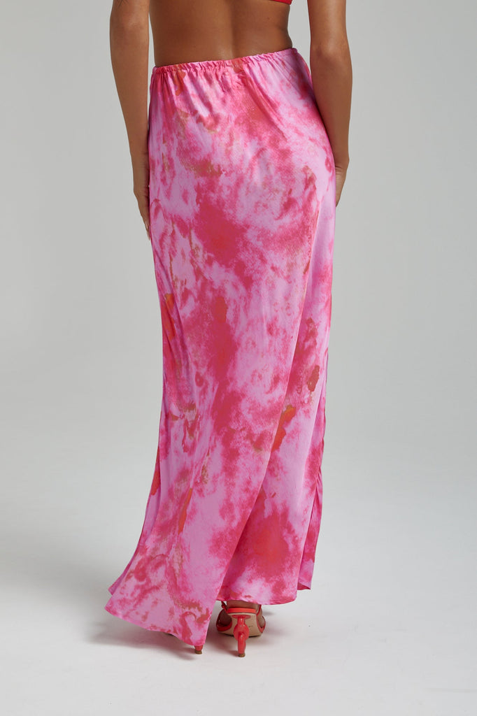 Relaxed Maxi Skirt - Hibiscus