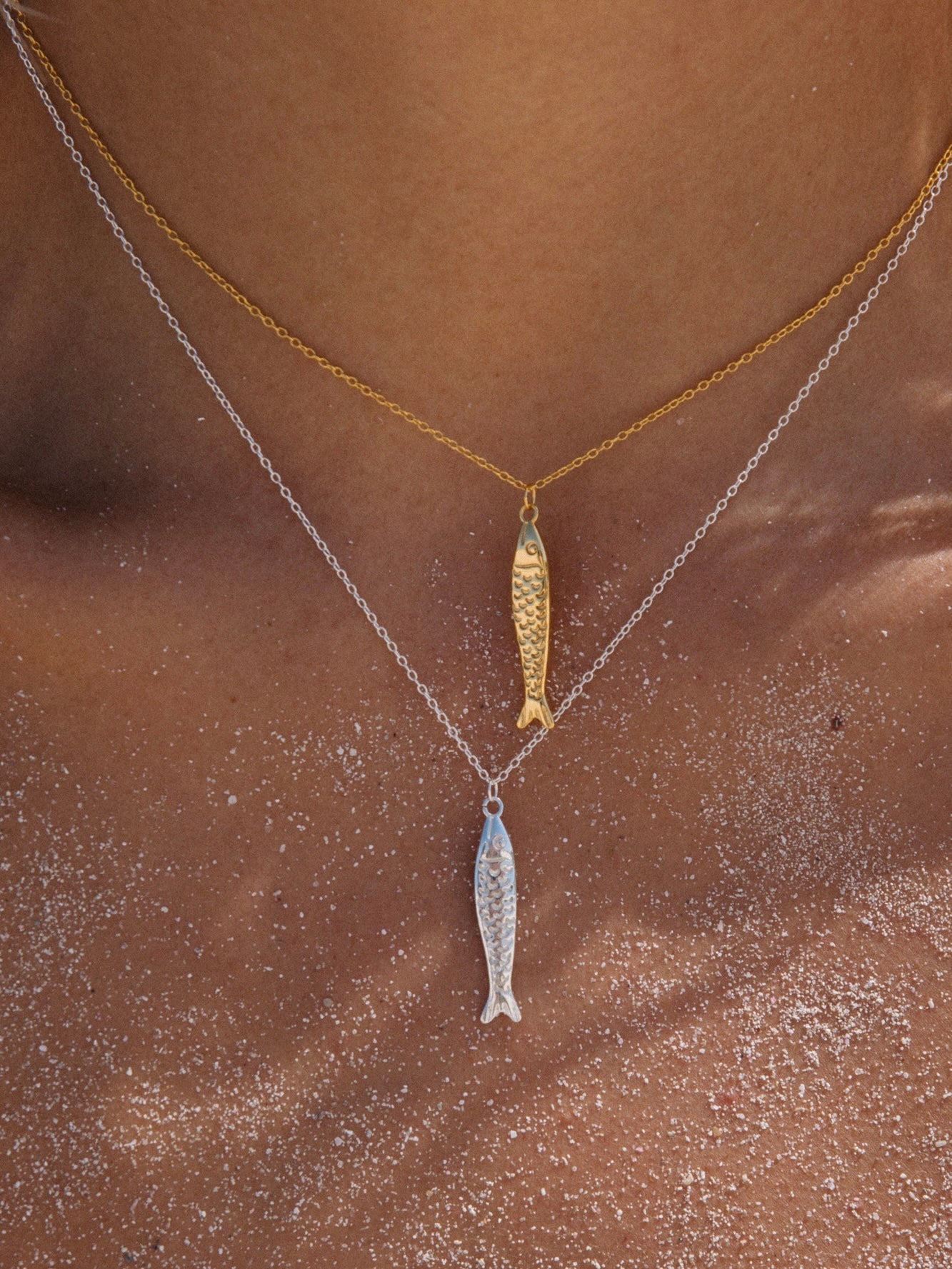 Sardine Necklace - 18k Gold Vermeil