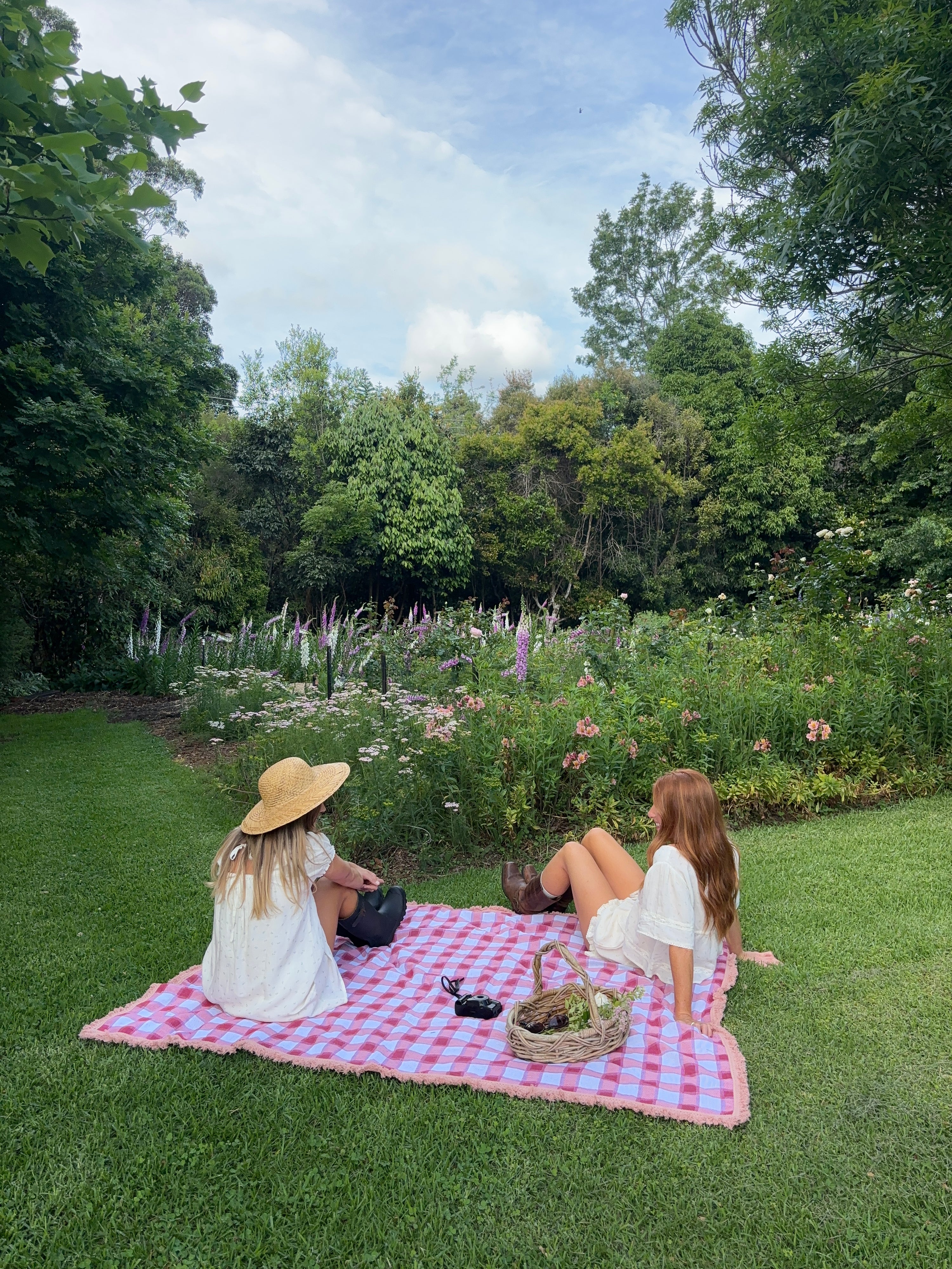 The Red Gingham Travel Rug