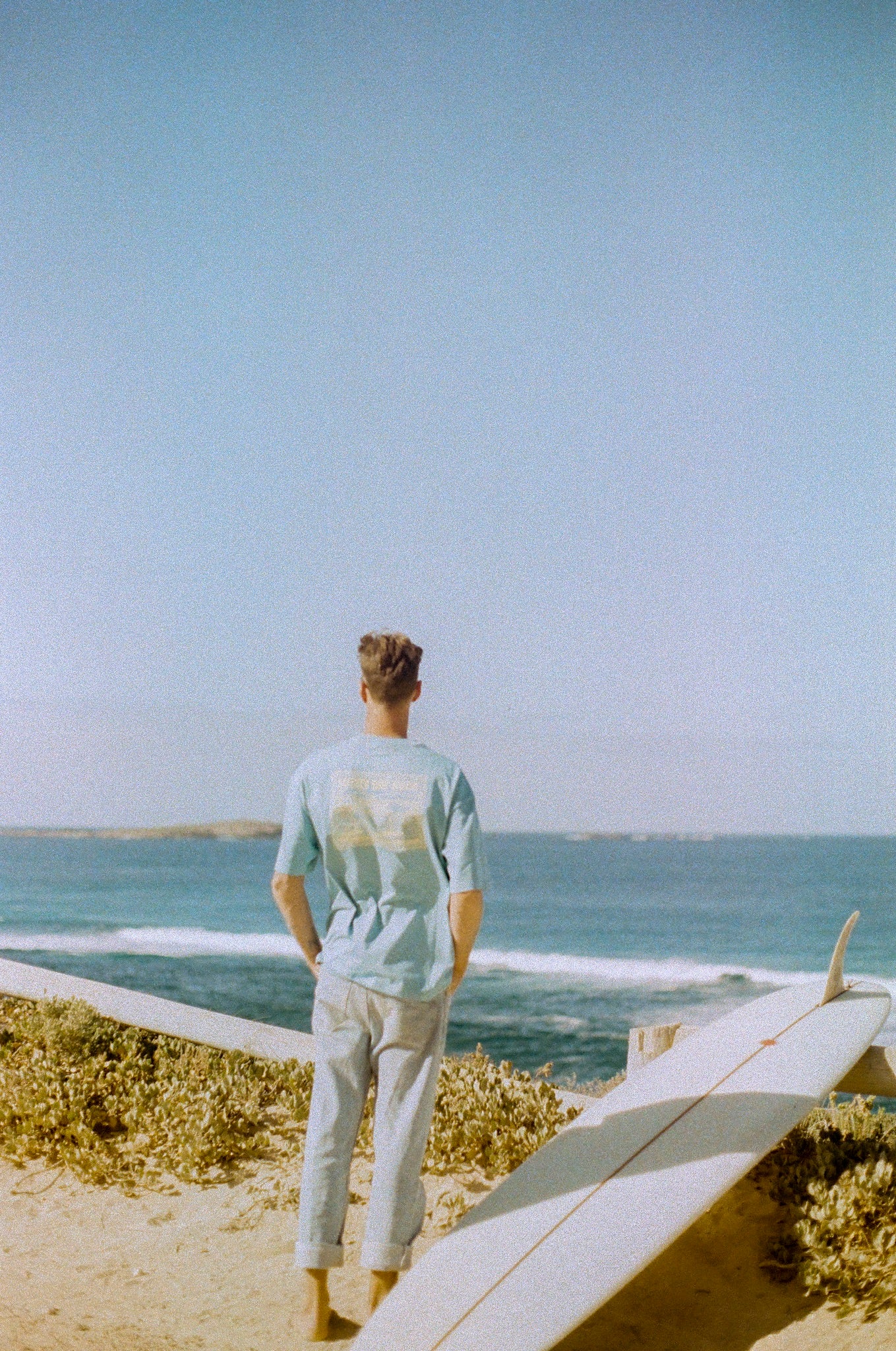 Stamp Series Unisex Boxy Tee - Lucky Bay Roos