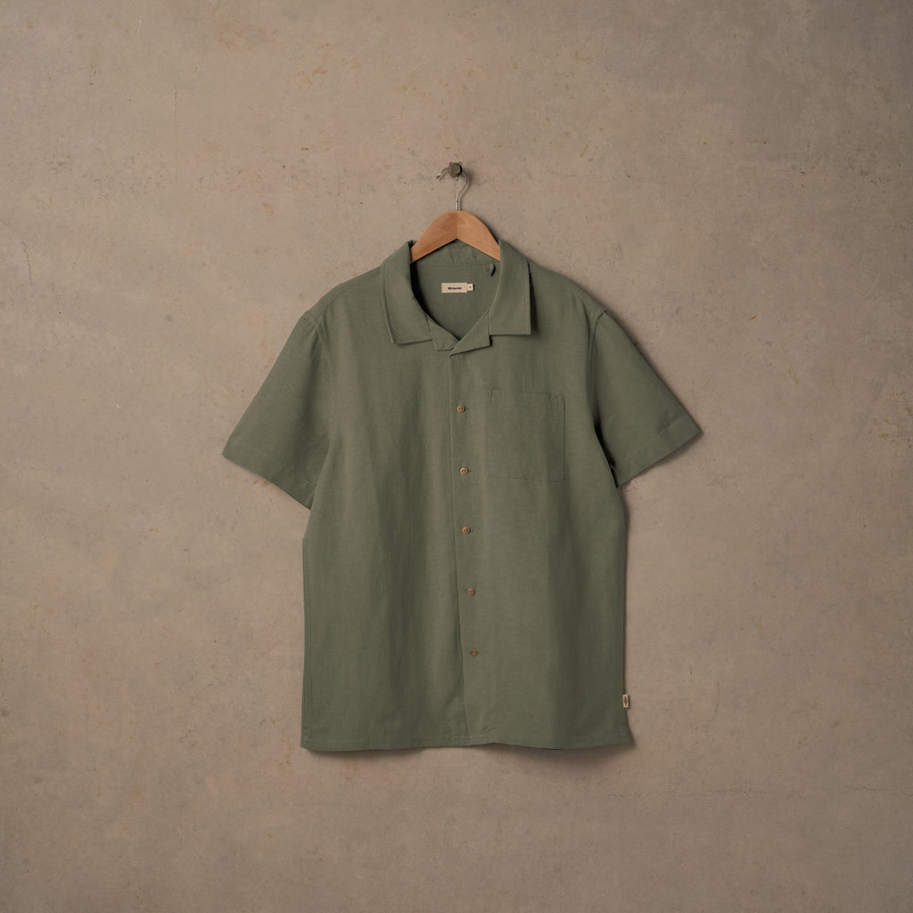 Sunset Linen Shirt - Sage