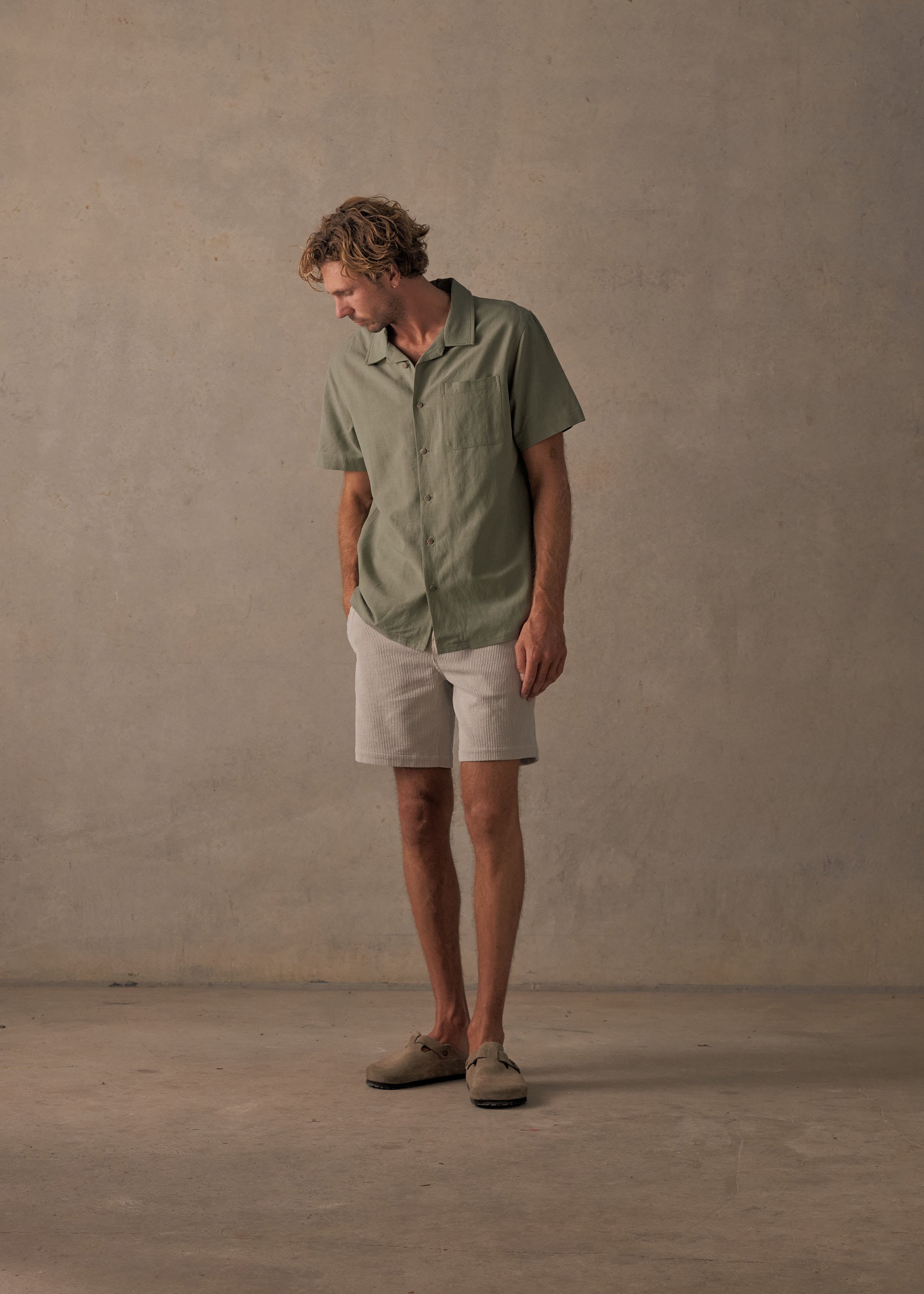 Sunset Linen Shirt - Sage