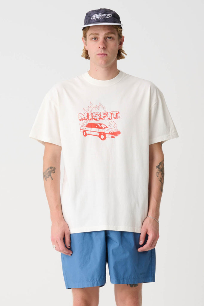 Burning Desires Tee - Thrift White