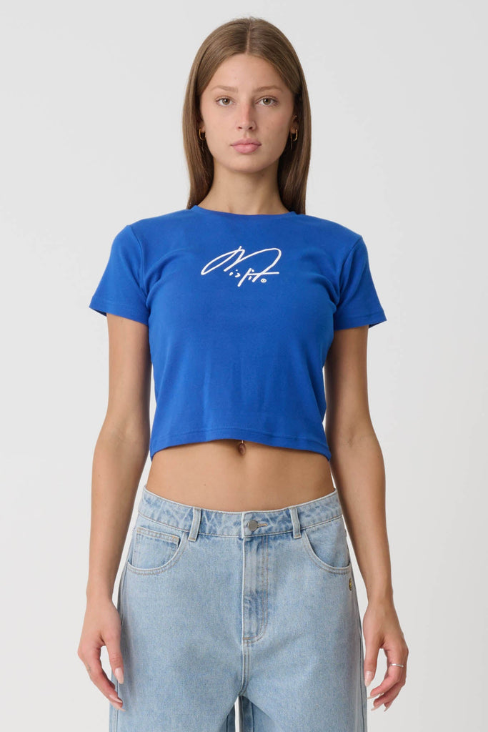 Hawkshaw Rib Tee - Blue