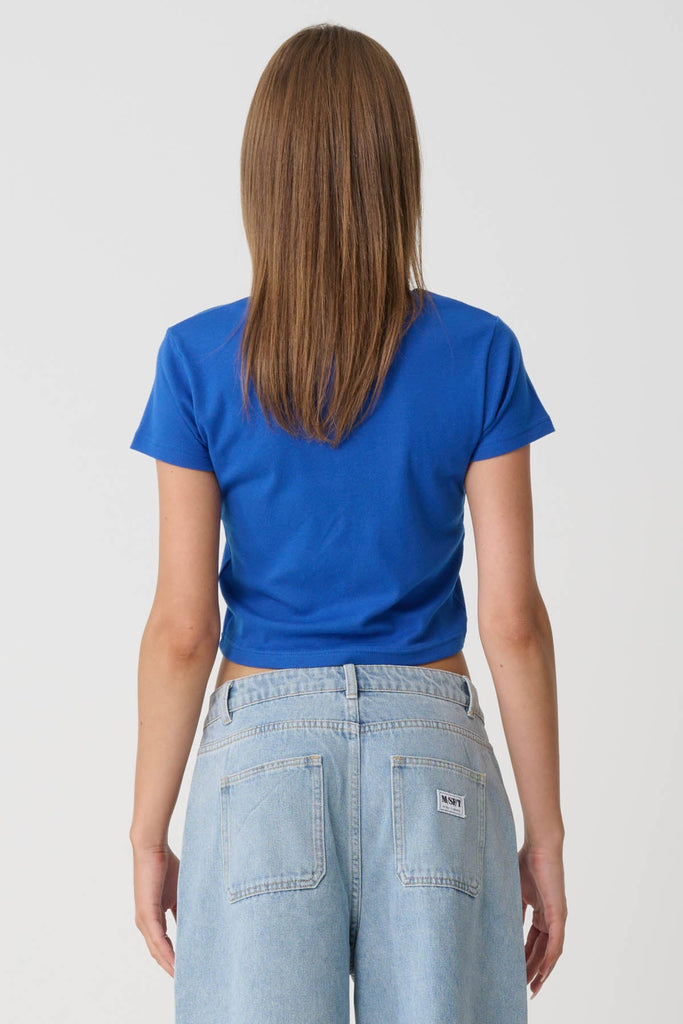 Hawkshaw Rib Tee - Blue