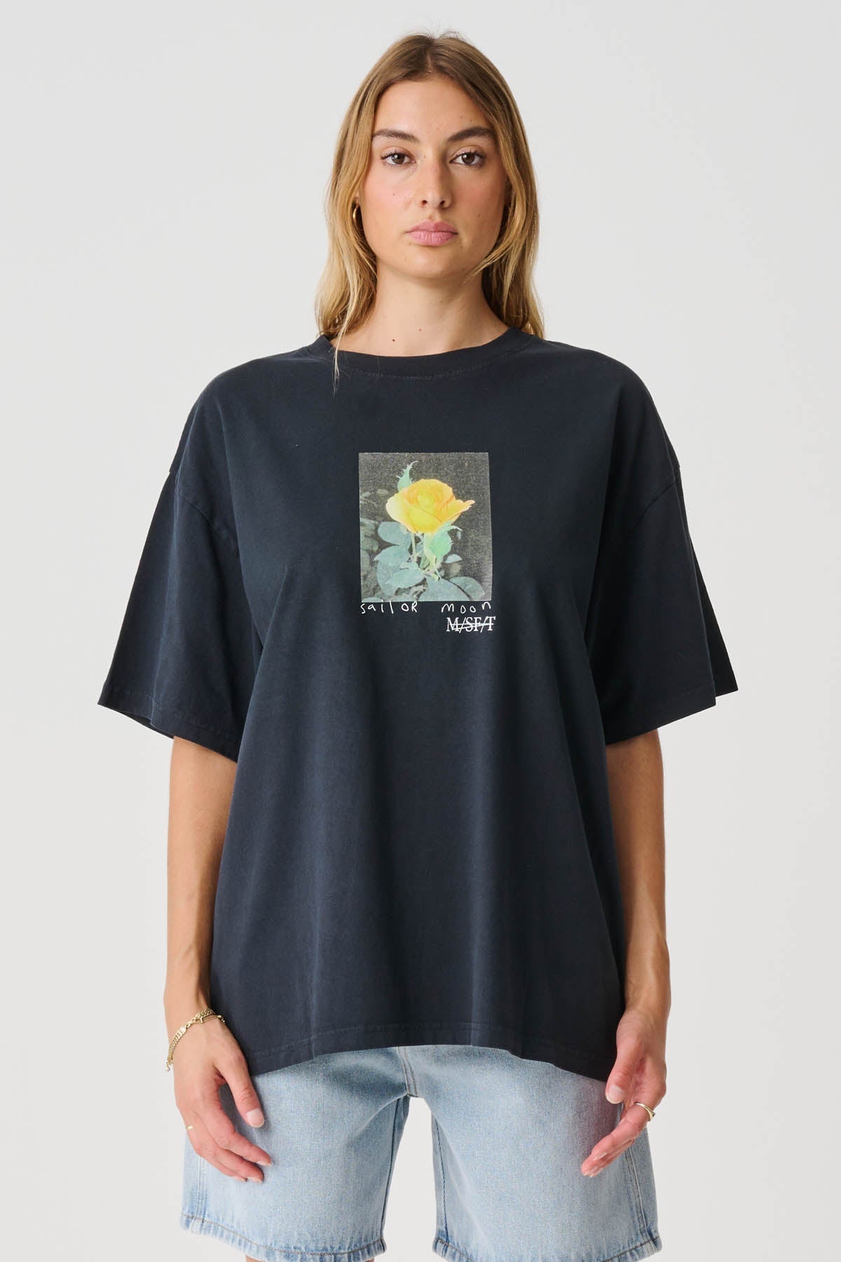 Eple Oversized Tee - Thrift Black