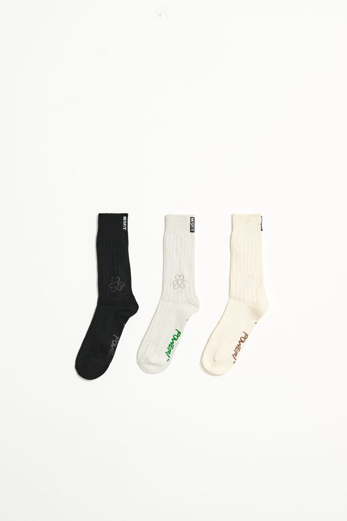 Organic Sock 3PK - Multi