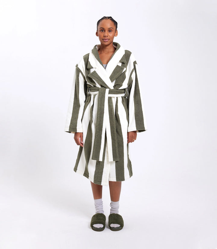 Robe - Matcha Stripes