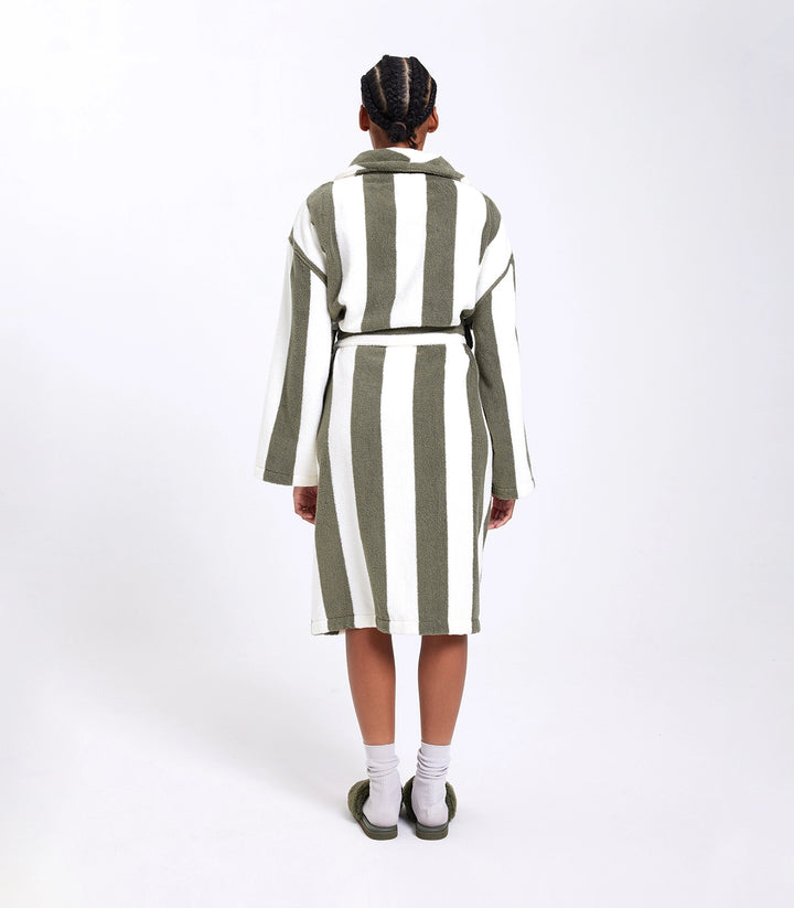 Robe - Matcha Stripes