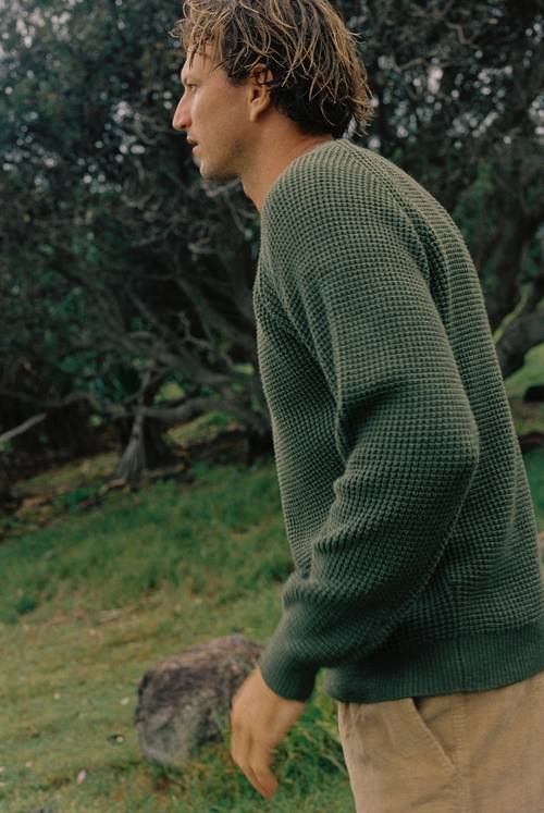 Cotton Cashmere Knit - Ash Green