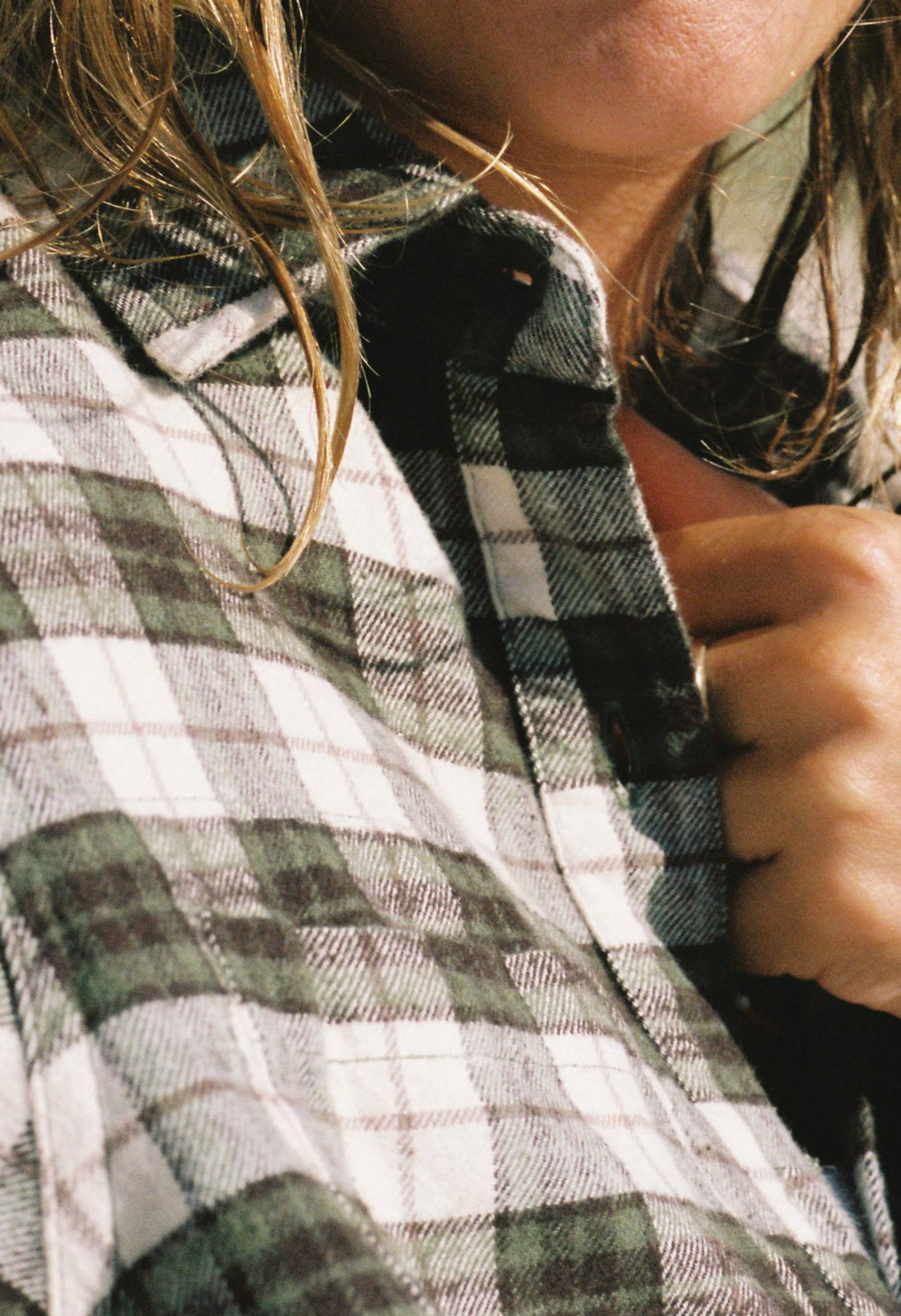 Women's House Check Flannel Shirt - Green Multi