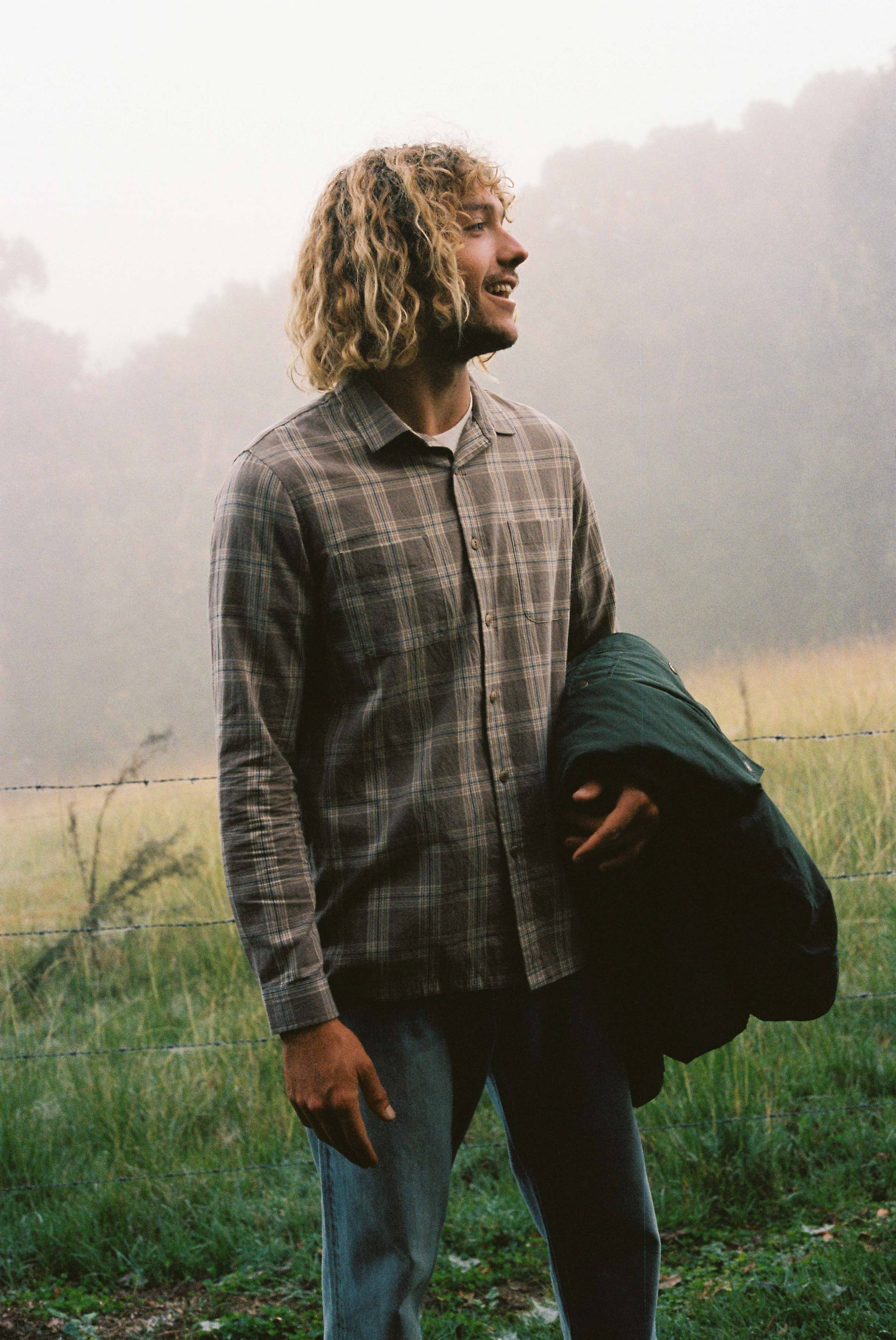 Light Check Shirt - Grey Multi