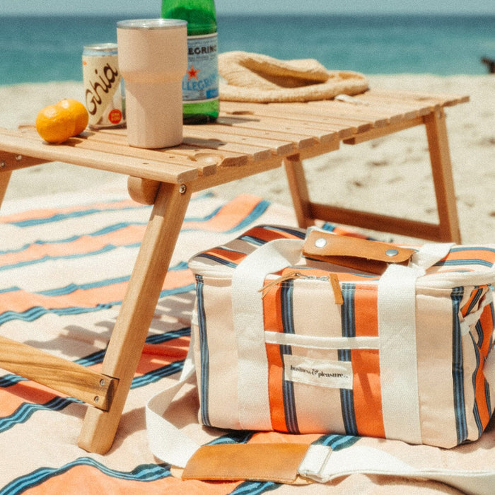 The Premium Cooler Bag - Bistro Dusty Pink Stripe