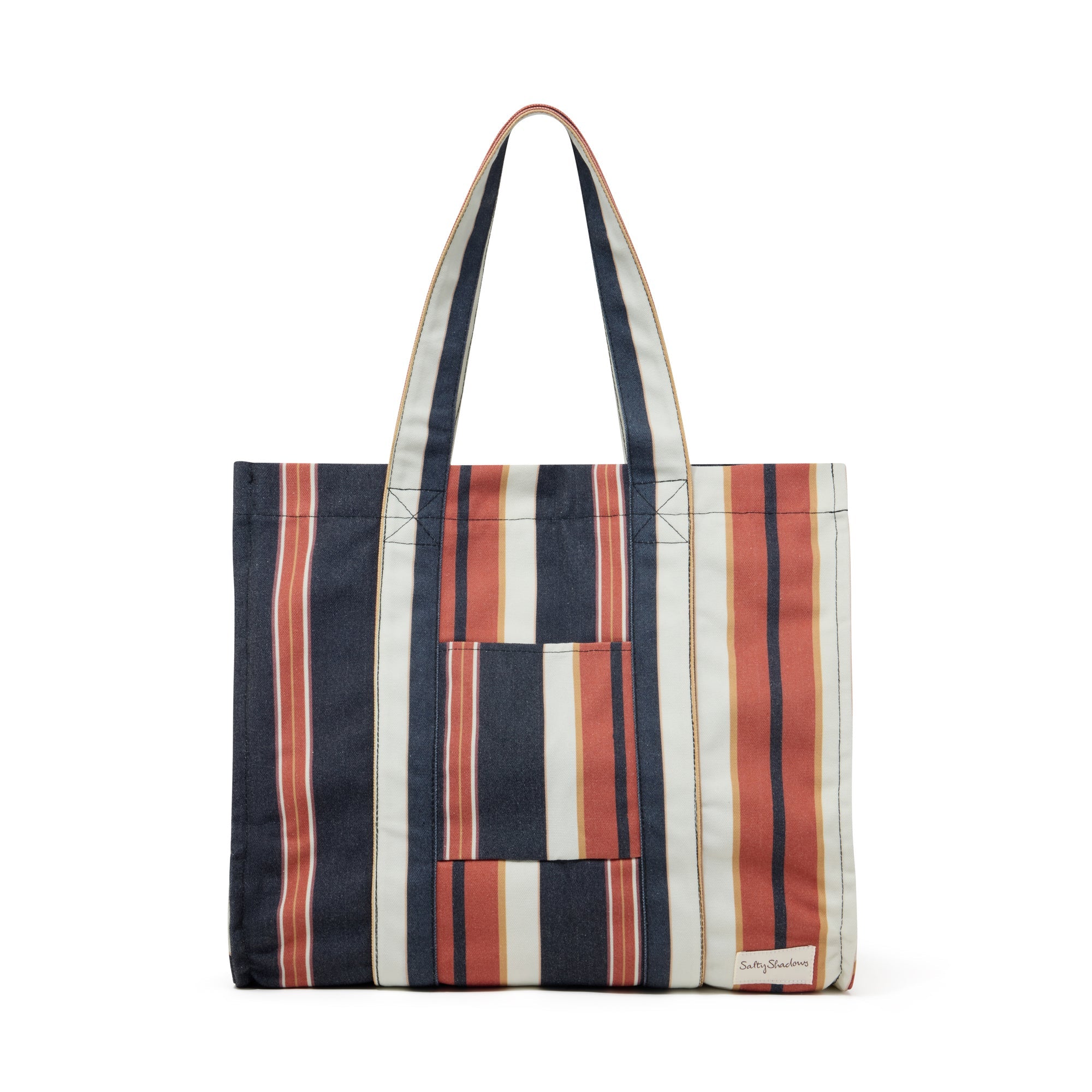 Oversized Beach Bag - Brown Stripe