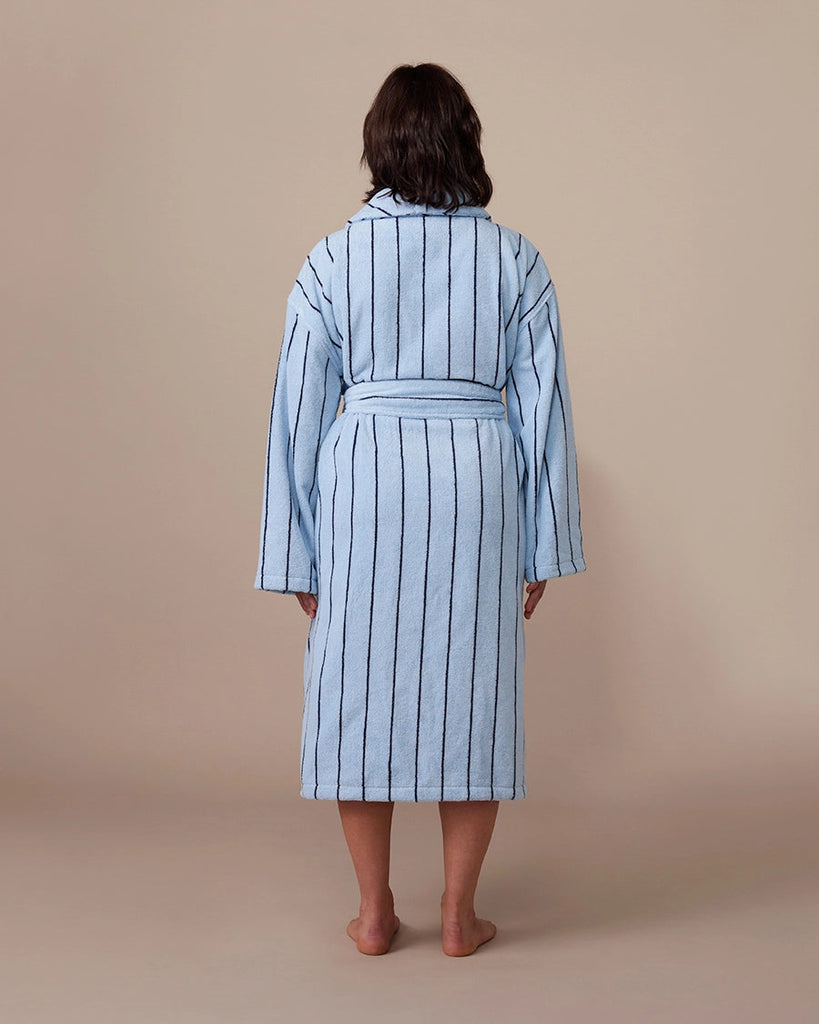 Robe - Mist Pinstripe