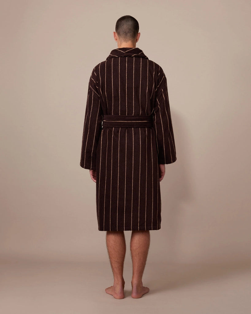 Robe - Espresso Pinstripe