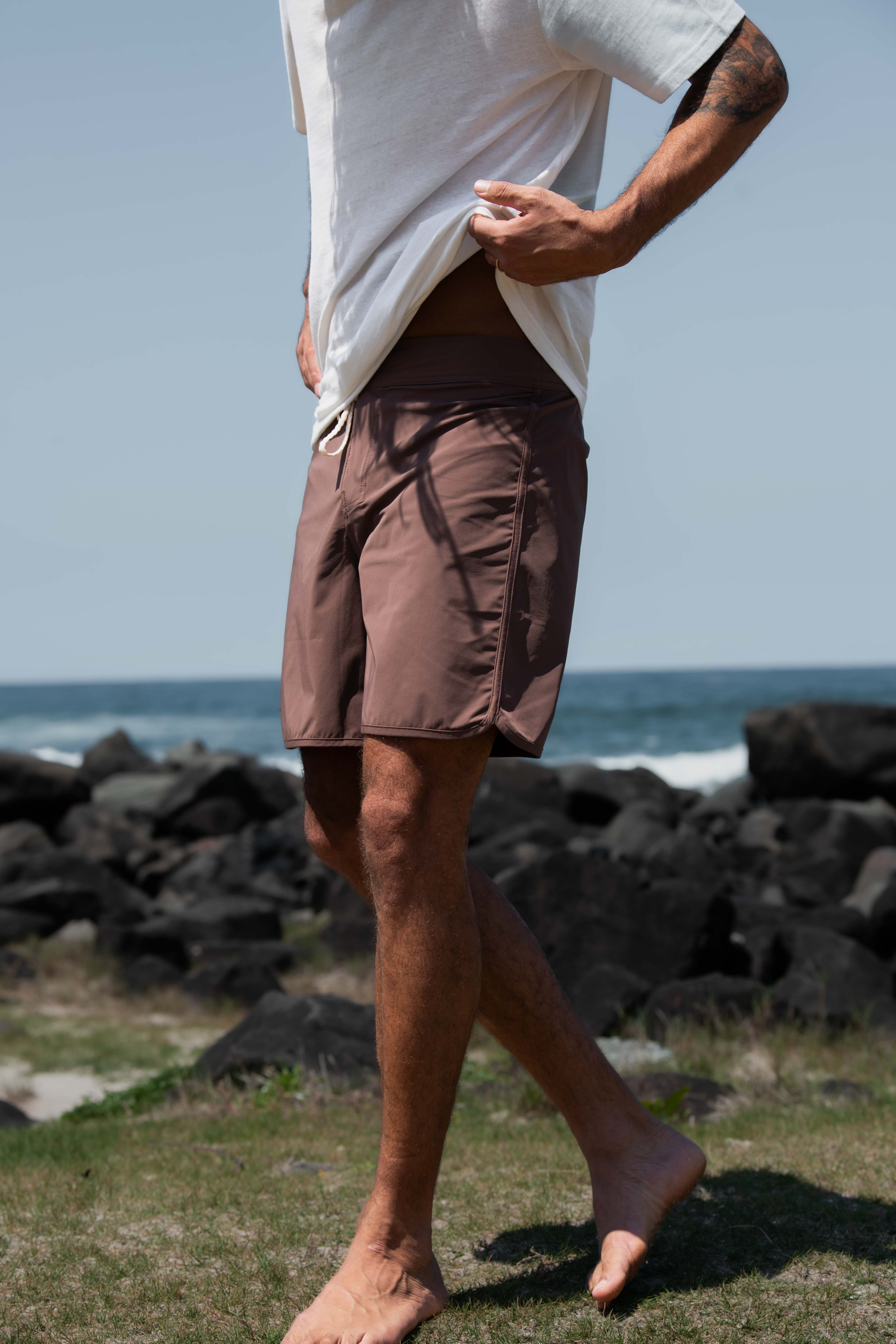 Stretch Boardshort - Brown