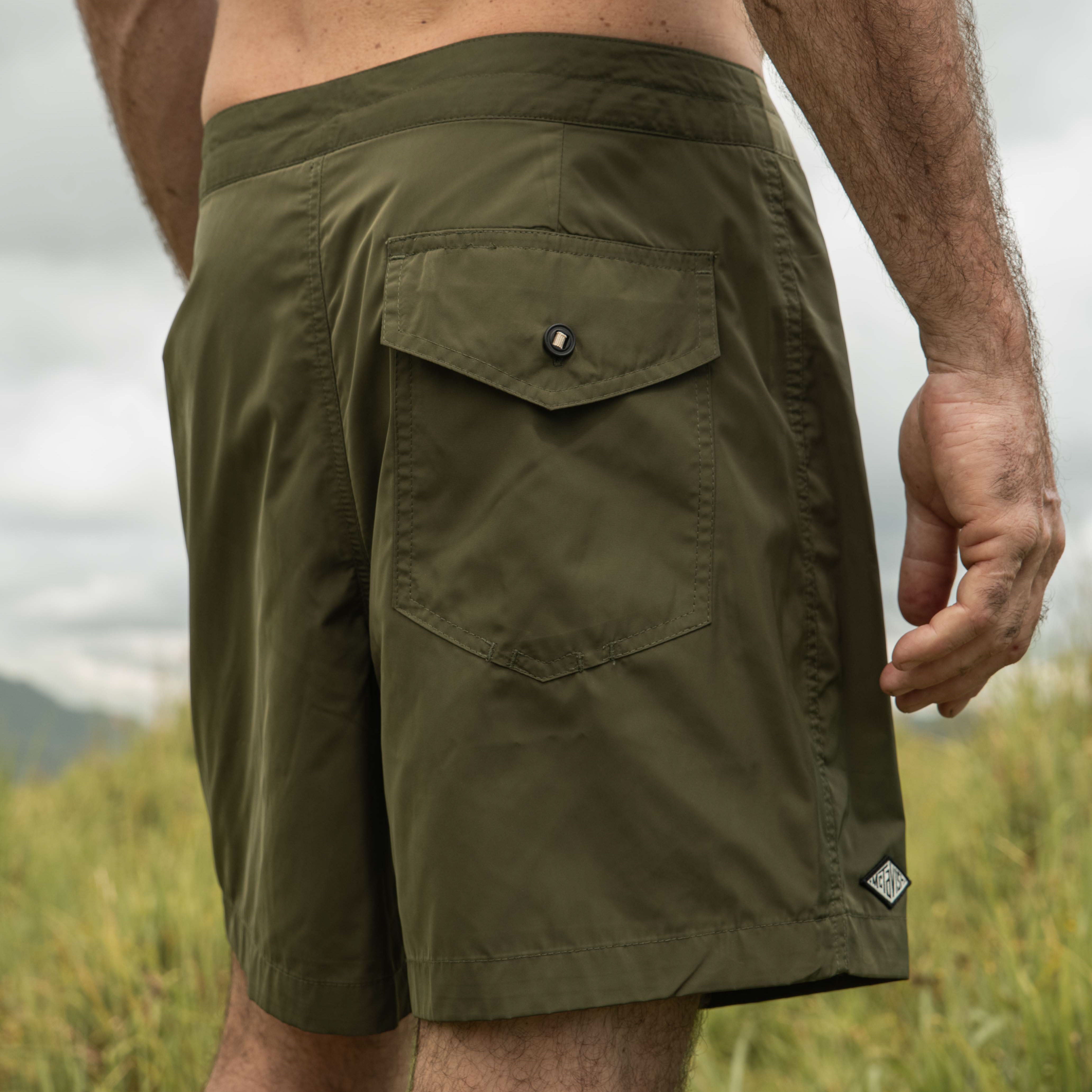 Double Layer Boardshort - Green